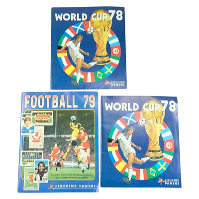 Lot 580 - Panini World Cup 78 and Football 79 sticker...