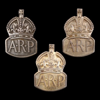 Lot 139 - Three Second World War British Home Front ARP...