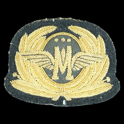 Lot 600 - A Monarch Airlines pilot's bullion-embroidered...