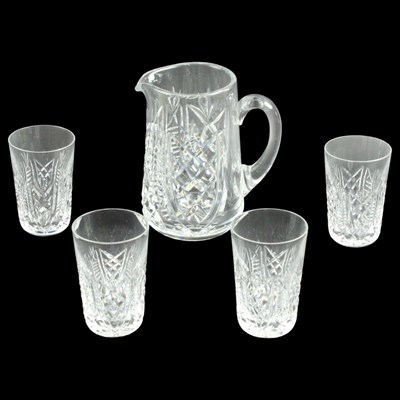 Lot 1118 - A Waterford Crystal Clare pattern lemonade set,...