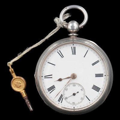 Lot 1573 - A Victorian silver pocket watch by Jacob Frost...