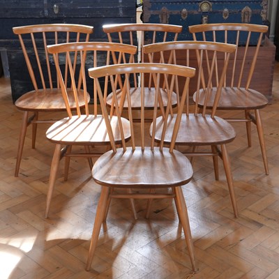 Lot 1679 - A set of six 1960s Ercol "Windsor" dining...
