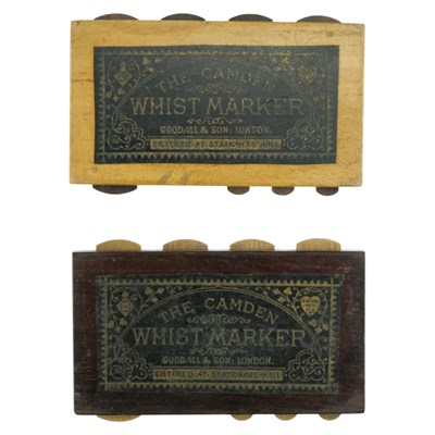 Lot 736A - A pair of "The Camden" whist markers by...
