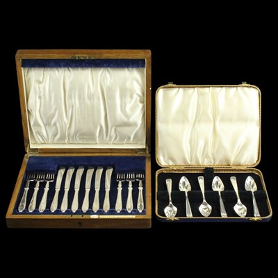 Lot 1271A - An early 20th Century electroplated cutlery...