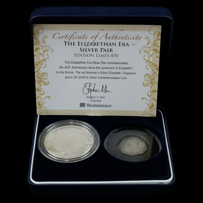 Lot 443 - A Westminster "Elizabethan Era Silver Pair"...