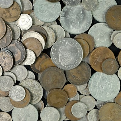 Lot 435 - A quantity of GB cupro nickel and bronze coins