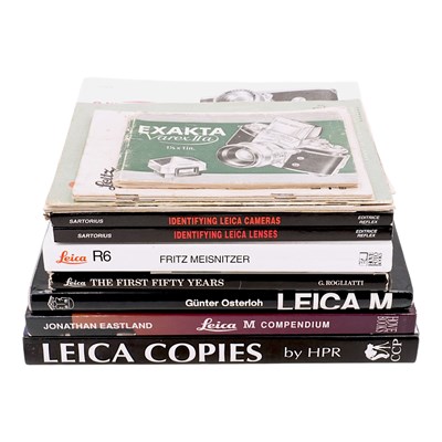Lot 399 - A group of Leica camera reference books,...