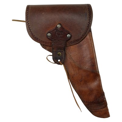 Lot 639 - A hand-made leather US Western style pistol...