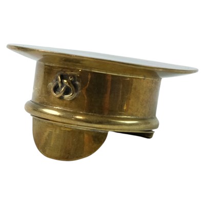 Lot 253 - A Great War "trench art" box, in the form of a...