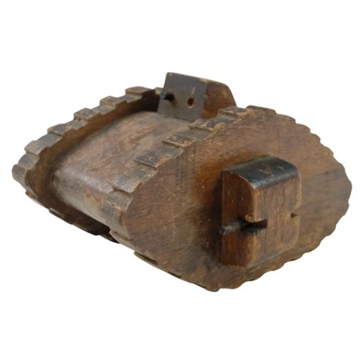 Lot 165 - An early-to-mid 20th Century wooden model tank,...