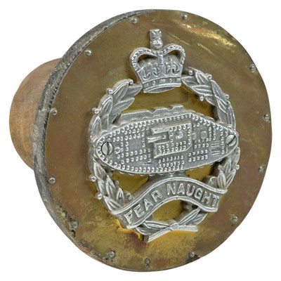 Lot 173 - A QEII Royal Tank Regiment gun barrel tompion