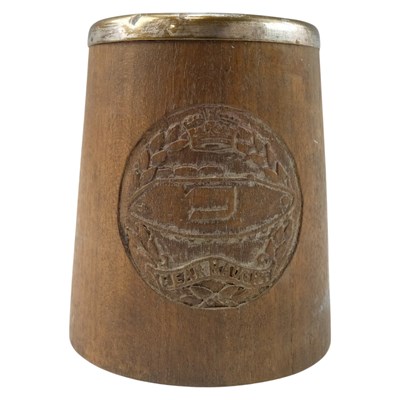 Lot 174 - A 1930s / 1940s electroplate-mounted wooden...