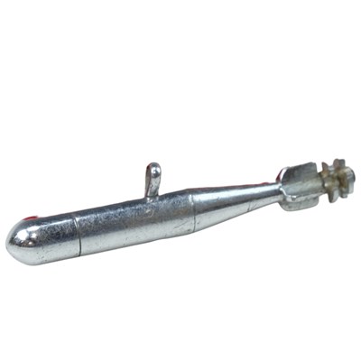 Lot 224 - A fob in the form of a naval torpedo, chromium-...