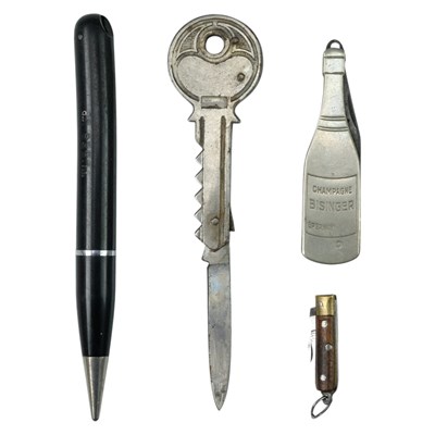 Lot 650 - Miniature and novelty folding knives,...