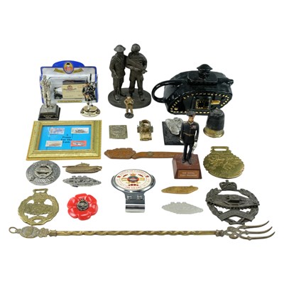 Lot 188 - Royal Tank Regiment badges, commemorative...