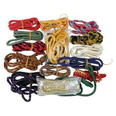 Lot 223 - A group of military lanyards