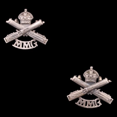 Lot 73 - A pair of Great War Motor Machine Gun Corps...