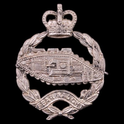 Lot 78 - A QEII Royal Tank Regiment officer's silver...