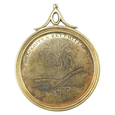 Lot 655 - A George III Scottish agricultural silver-gilt...
