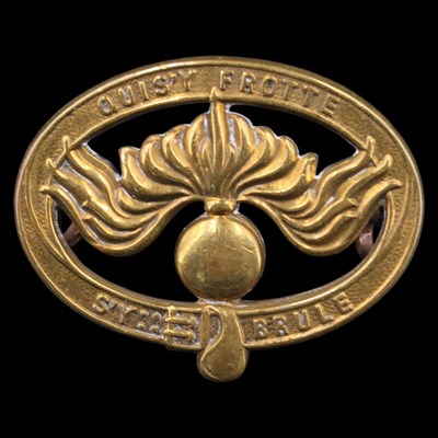 Lot 88 - A 9th Battalion Tank Corps brass arm badge