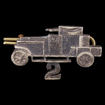 Lot 97 - A 2nd Armoured Car Company RAF collar badge