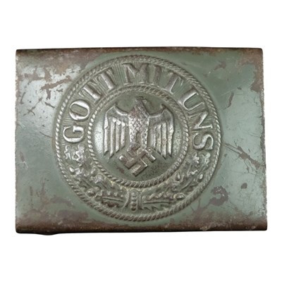 Lot 220 - A German Third Reich army belt buckle by H...