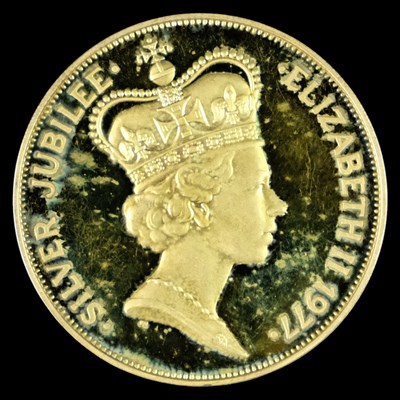 Lot 447 - A 1977 royal commemorative silver proof coin...
