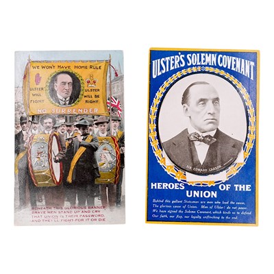 Lot 422 - Two early 20th Century Ulster Unionist...