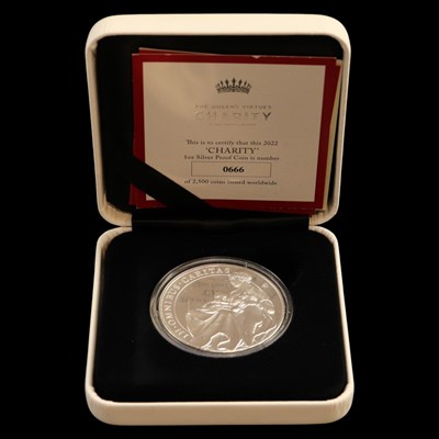 Lot 471 - A East India Company Queen's Virtues "Charity"...