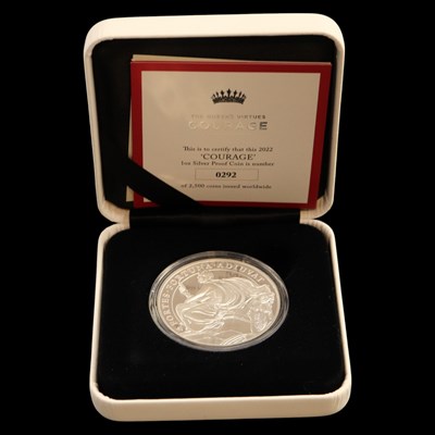 Lot 472 - A East India Company Queen's Virtues "Courage"...