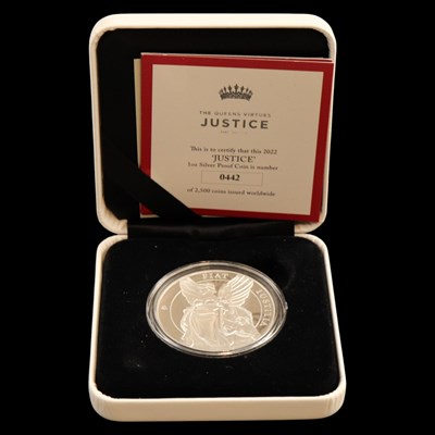 Lot 474 - A East India Company Queen's Virtues "Justice"...