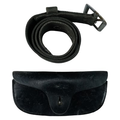 Lot 715 - A mid 20th Century Fireman's waist belt and...