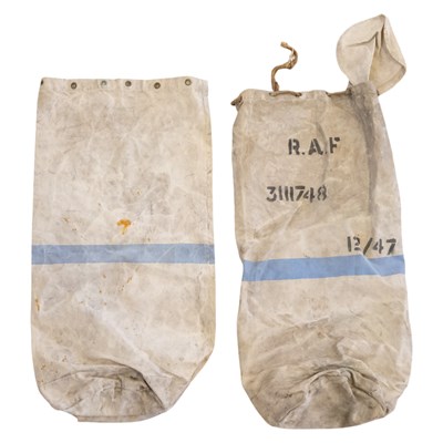 Lot 278 - Two RAF kit bags, together with a copy of "ABC...