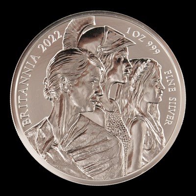 Lot 487 - A Royal Mint Britannia 2022 UK 1oz silver BUNC...