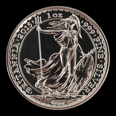 Lot 488 - A Royal Mint Britannia 2015 UK 1oz silver BUNC...