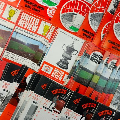 Lot 696 - A group of Manchester United football...