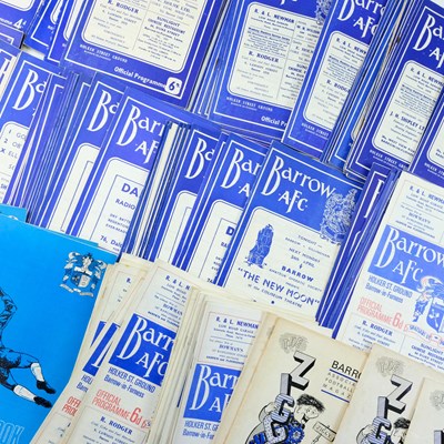 Lot 697 - A group of 1960s and later Barrow AFC football...