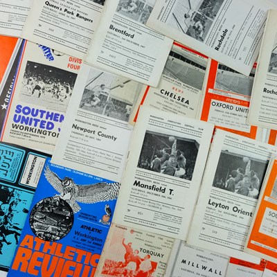 Lot 698 - A group of Workington AFC football...