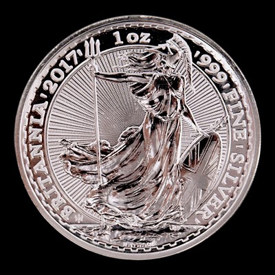 Lot 514 - A UK 2017 Britannia 1oz fine silver bullion coin