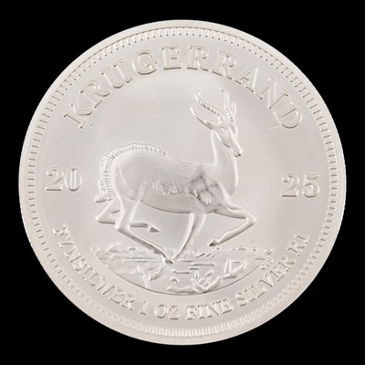 Lot 543 - A South Africa 2025 1oz Krugerrand fine silver...