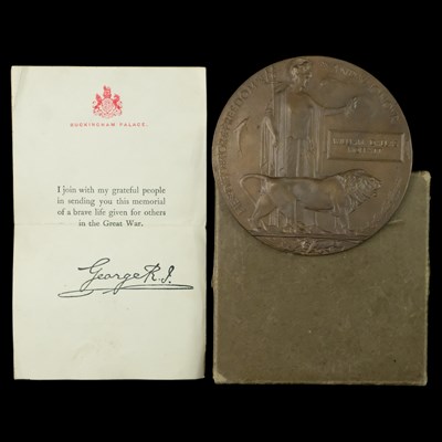 Lot 11 - A Great War Memorial Plaque, to William Dallas...