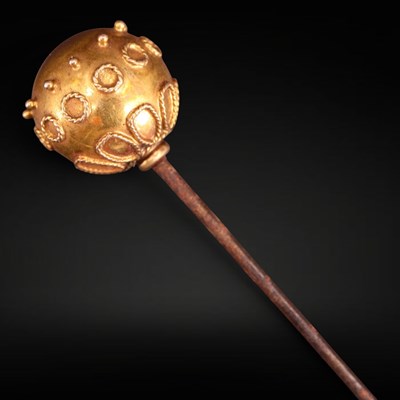Lot 1247 - A late Victorian / early 20th Century hat pin,...
