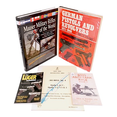 Lot 373 - Books on military firearms including Hogg,...