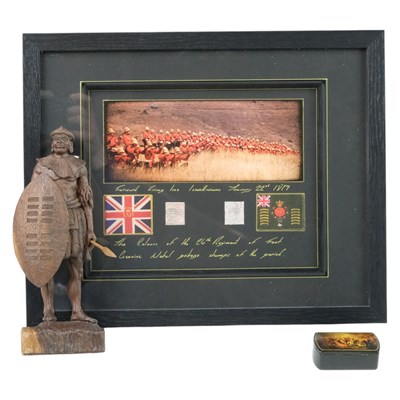 Lot 226 - A snuff box bearing a printed Rorke's...