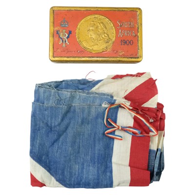 Lot 263 - A 1900 Queen Victoria Boer War chocolate tin,...