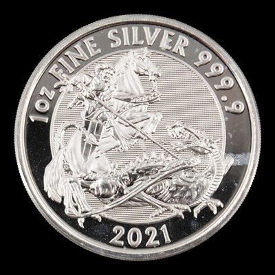 Lot 557 - A Royal Mint 2021 "St George and the Dragon"...