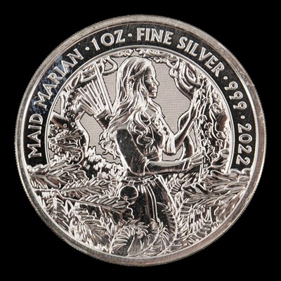 Lot 561 - A Royal Mint 2022 "Maid Marian" 1oz fine...