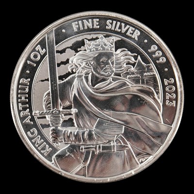 Lot 565 - A Royal Mint 2023 "King Arthur" 1oz fine...