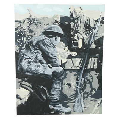 Lot 244 - Brian Tomkinson (contemporary), "The Trenches",...