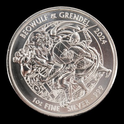 Lot 567 - A Royal Mint 2024 "Beowulf & Grendel" 1oz fine...